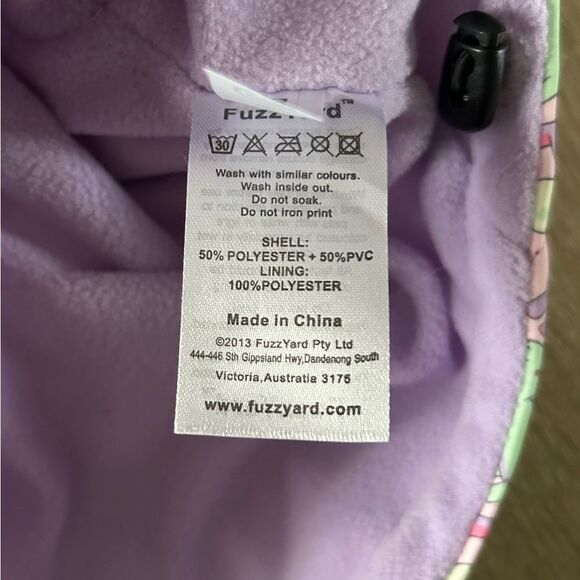 NWOT … FUZZYARD “Size: 3” Pet Raincoat - Picture 5 of 6